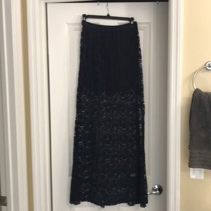 Navy, lace, maxi shirt from Abercrombie!